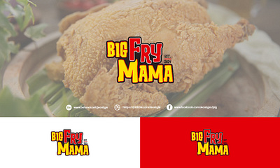 Big Fry Mama 2nd graphic design logo poster