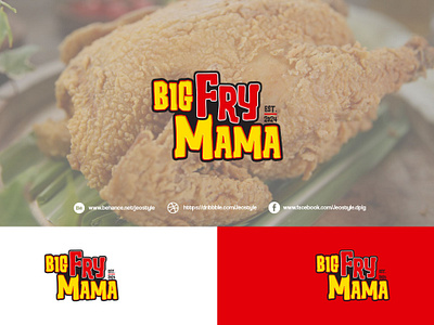 Big Fry Mama 2nd graphic design logo poster