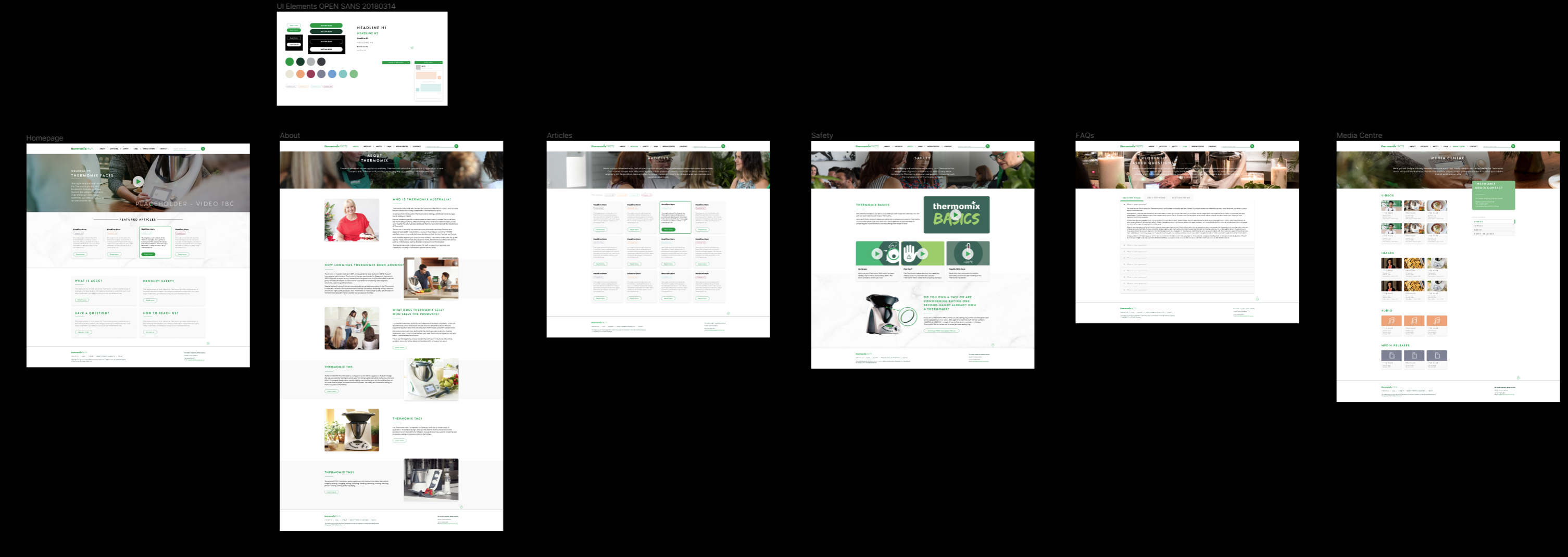 Thermomix Facts site by Bryan Design on Dribbble