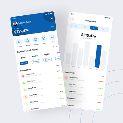 Mobile Banking App figma mobile app mobile banking ui uiux uiux inspiration user interface