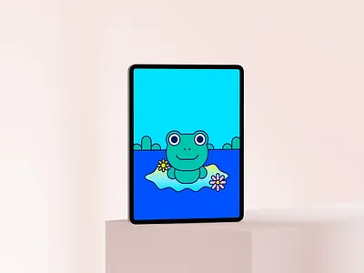 Click to Watch Full: Funnelfly Characters acquisition after effects animated branding campaign character character design cute email fly frog funnelfly gif illustration kawaii lilypad marketing paid social pond spam