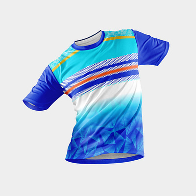 Neon Blue Sublimation Jersey Design design free mockup jersey mockup kabaddi kabaddi kit kit mockup sublimation jersey