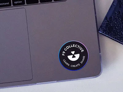 Sticker Application - F9 Logo Design arun kurian branding curiouskurian design f9 collective identity design logo logo design logo designer logo identity