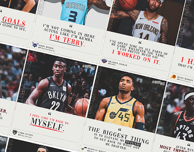 FUTURE NBA ALL-STARS QUOTES basketball branding graphic design layout nba retouch social media sport design sports visual