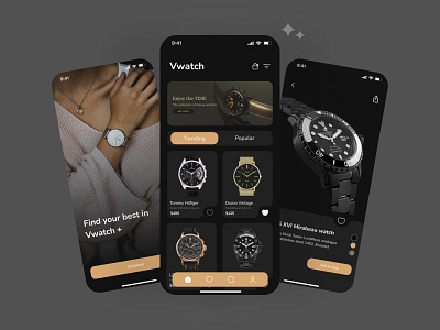 watch store app✨ app app design creative e commerce figma ui ui design uiux user experience user interface ux watch store app رابط کاربری طراحی اپلیکیشن