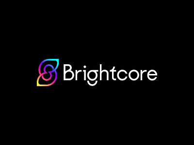 Brightcore abstract logo app icon blockchain logo brand identity brand style guide branding creative logo genius logo logo 2024 logo design