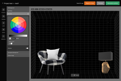 3D Platform branding graphic design ui ux