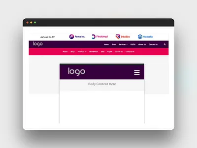 Free 46th Pre Elementor Header branding elementor header mc design mc starter mc template menu header template ui ux web design