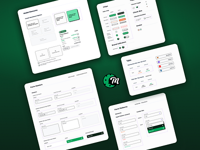 Moonboard - Atom Components blockchain branding card design designs system ethereum gallery green layout neo btrualism nfts pinning pinterest style guide ui ui kit