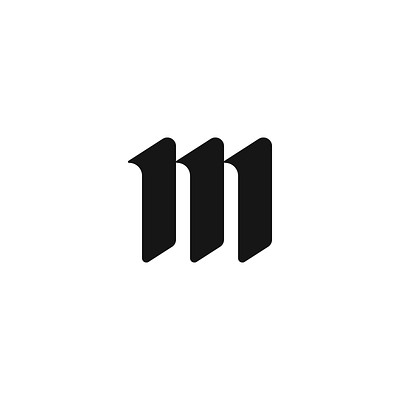 m branding design graphic design illustration initials logo logo type m modern simple