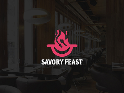 "Savory Feast"Logo Design (Available for sale) brand identity design brand manual design brand style guide design branding classy sharif graphic design logo logo design logo for sale logo portfolio minimalist logo restaurant logo savory feast logo