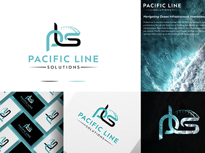 Pacific Line Solutions 3d animation branding creative creative logo design elegant logo graphic design illustration logo motion graphics ui vector
