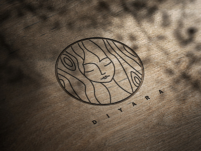 Diyara Gallery face gallery logo logo design wood