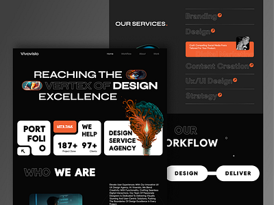 Vivaviso UX/UI Design Innovation Agency agency bento bento box bento style bold branding company dark dashboard design agency landing page modern multipurpose portfolio typography ui uiux design agency ux web app website