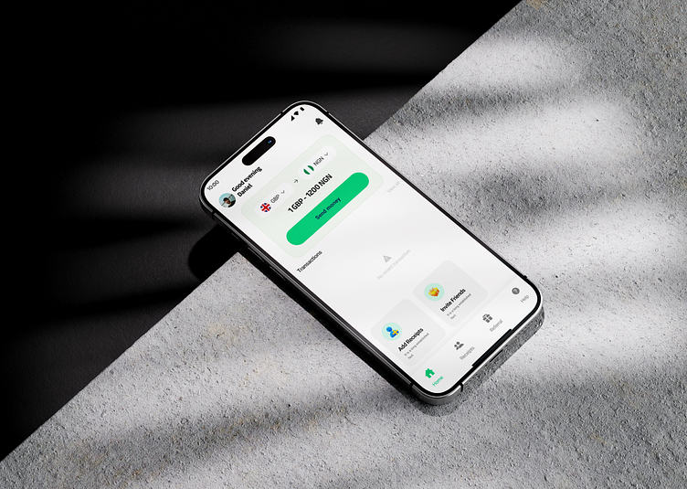Remittance Mobile App by Abolaji Qudus on Dribbble