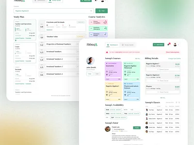 Educational Web Dashboard colorful courses dashboard education learning online product design ui ui ux web app