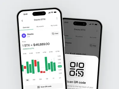 Crypto trading app branding design icon logo typography ui ux vector