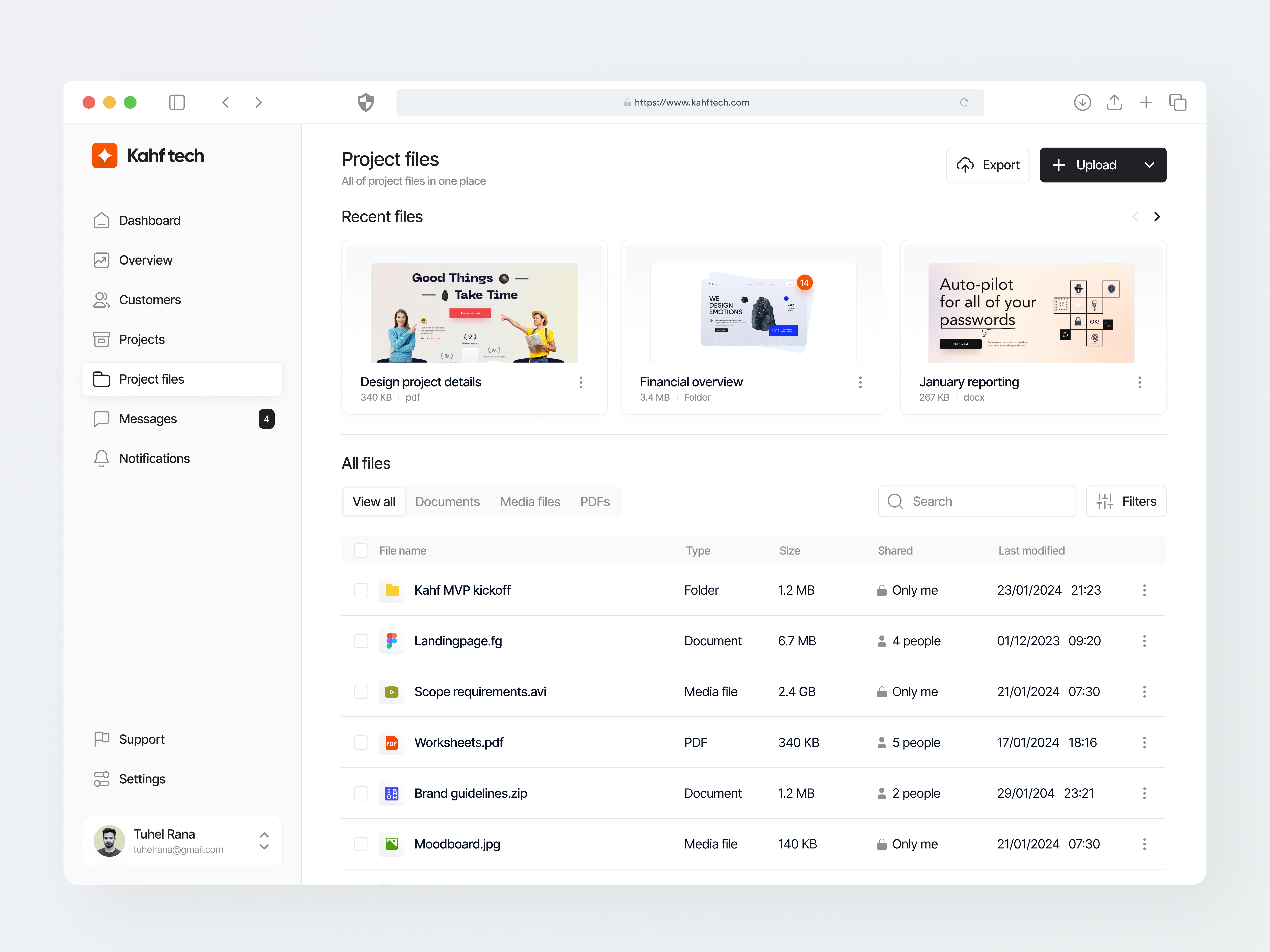 Example of Saa S Product & Web App Design