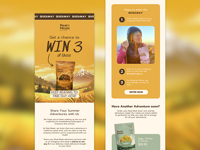 Giveaway Email Campaign edm email campaign email design email marketing email templates food email giveaway giveaway email klaviyo mailchimp product emails