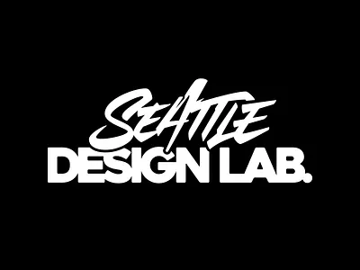 Seattle Design Lab calligraphy design font lettering logo logotype typography vector