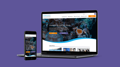 Coral Reef Alliance Refresh branding web design