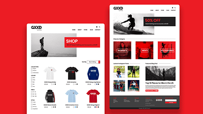 GXXD Gang Store branding ui web design