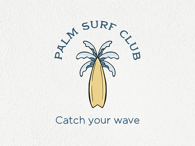 Palm Surf branding graphic design illustration logo logo design surf surfing