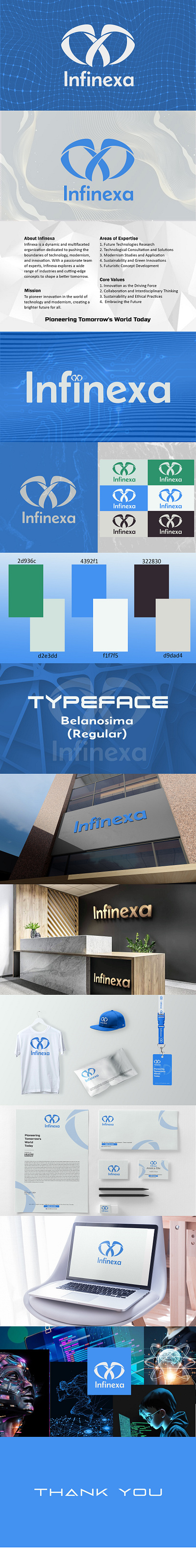 Infinexa | Logo Design brand guidelines brand identity branding design graphic design illustration logo logo design wordmark