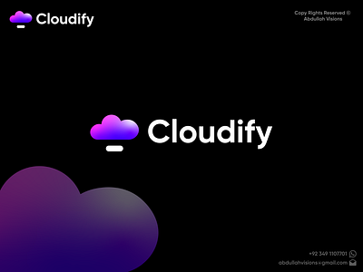 data, cloud, server, virtual, backup, online, logo design backup cloud cloudify data gradient logo logo designer minimalist modern online server virtual