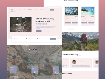 Travel Agency website design design figma ui ux website