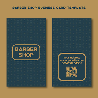 Barber Shop Business Card branding businesscard design graphic design illustration logo vector