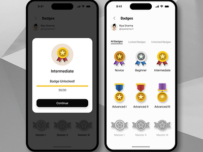 Daily UI Design Challenge | Day 84 | Badge accessibility autolayout badge branding challenge084 colortheory contrast dailyui design graphic design illustration logo mobileview responsive typography ui usercentric ux won