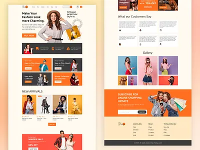 Fashion Website Landing Page Design | Website Design ecommerce ecommerce website fashion fashion website figma design landing page design ui ui dsign web web design web page website website design