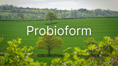 Probioform physical brochure branding design graphic design logo