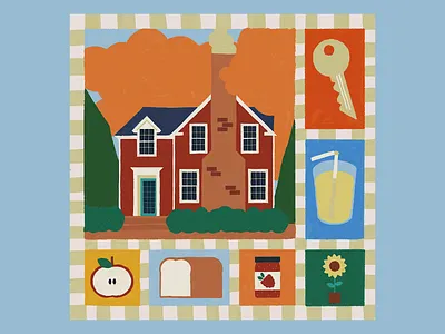 september october 2d 90s bread fall flat graphic design house illustration key lemonade quilt september