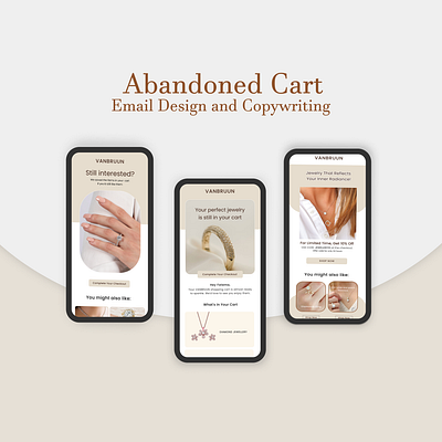 Jewelry Abandoned Cart Email Design abandoned cart ecommerce email email marketing emaildesign innovix jewelry newsletter ring