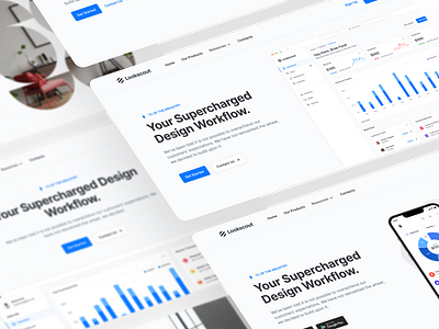 Modern Layouts - Lookscout Design System clean dashboard design homepage layout lookscout responsive ui user interface ux webpage websites