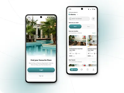 Hotel Booking Application UI design hotel booking mobile application design ui design ux design