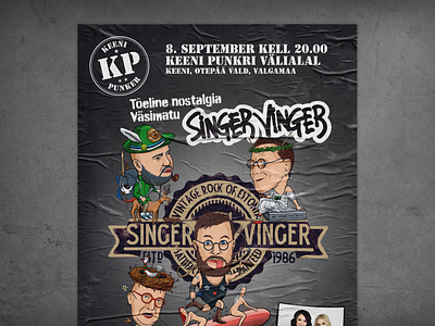 KP - Singer Vinger poster poster print