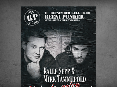 KP - Kalle Sepp & Mikk Tammepõld poster poster print