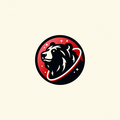 Space Bear 🐻 adobe bear brand branding graphic design illustration illustrator logo nasa planet space travel vector