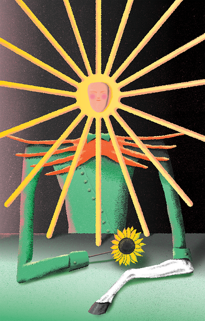 "The Sun" - Tarot Card bespokeillustration bookillustration carddesign characterdesign costumedesign design digitalart digitalillustration editorial illustration print sun surreal tarot vectorillustration
