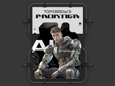 Frontier Ai adobephotoshopdesign ai posterdesign frontier ai photoshop poster