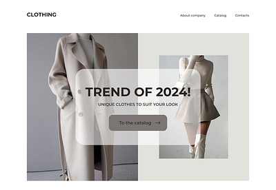 Сайт для интернет-магазина одежды desi design graphic design ui дизайн сайтов искусственный интелект красота сайт