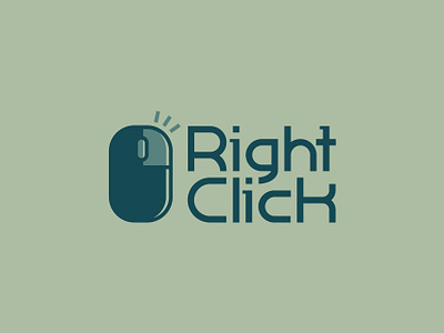 Right Click design font icon logo symbol typography