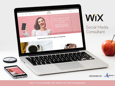 Social Media Consultant Wix Website custom website facebook influencer instagram social media social media consultant social media manager web design wix wix theme wix website wix website template youtube