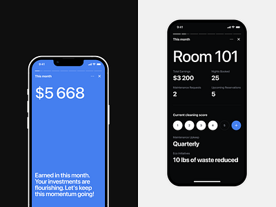 Investor App Stories app design ui ux