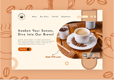 Coffee Shop - website app branding design graphic design illustration logo mobile ui ux website