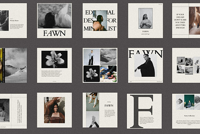 Fawn Collection Canva IG Templates canva instagram canva template feed instagram instagram canva instagram post instagram stories instagram template mockup social media canva social media template story template