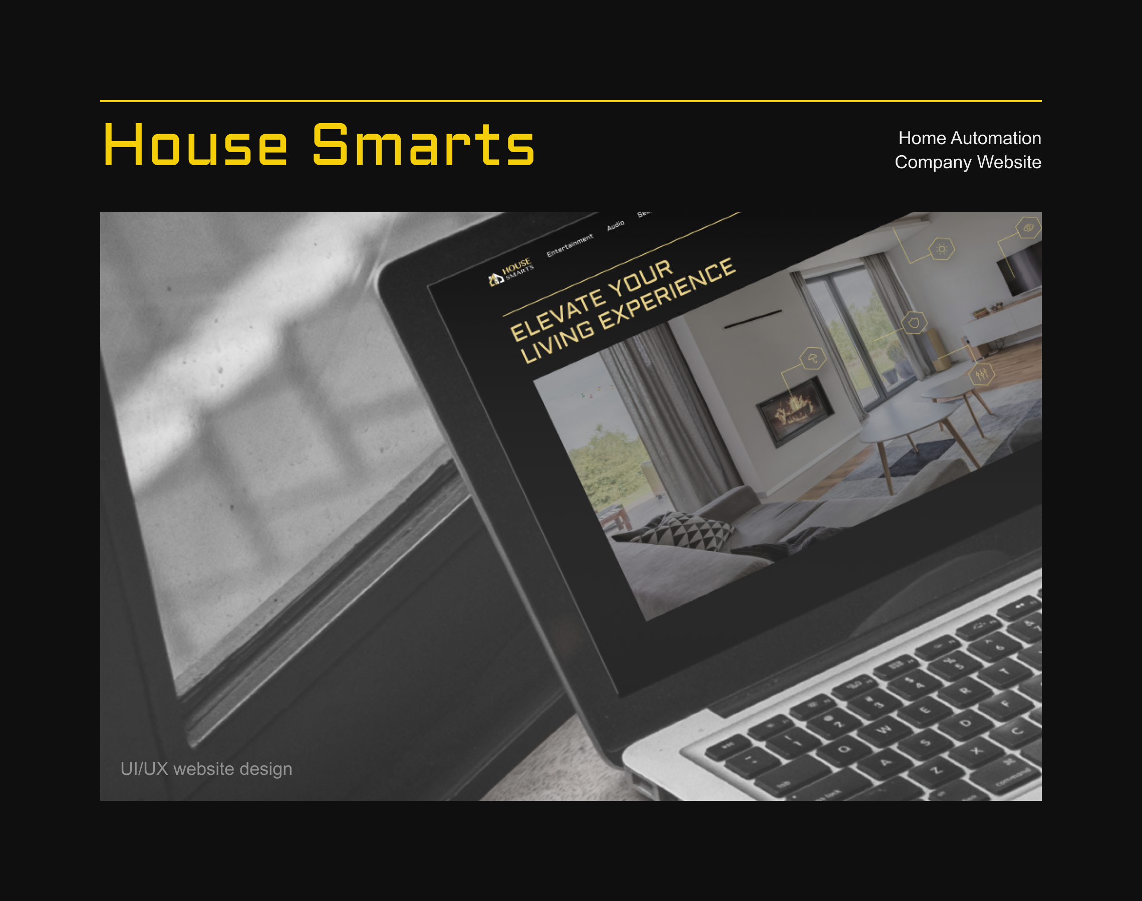 Example of House Automation Company website | UI/UX